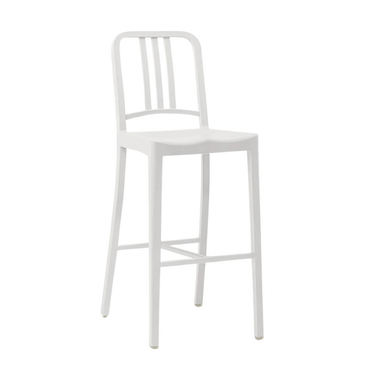 Emeco Navy Bar Stool in White (Original)