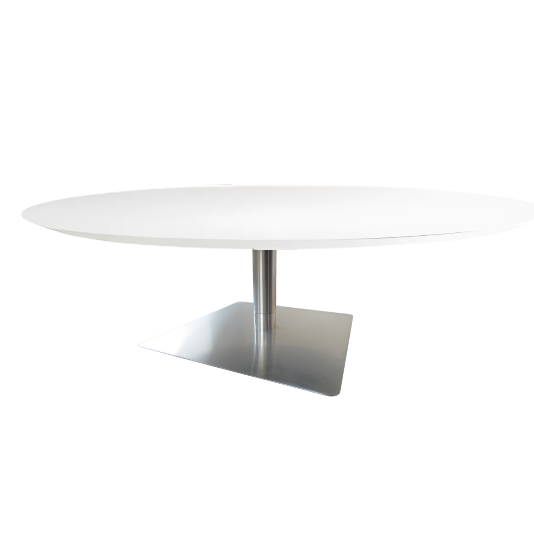 Bernhardt Design 42-in Round Quiet Glass Top Coffee Table