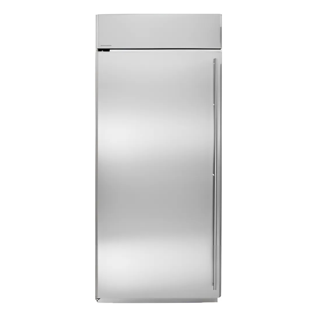 GE Monogram 36-in Stainless Built-In Refrigerator with left-hinged door (ZIRS360NHALH)