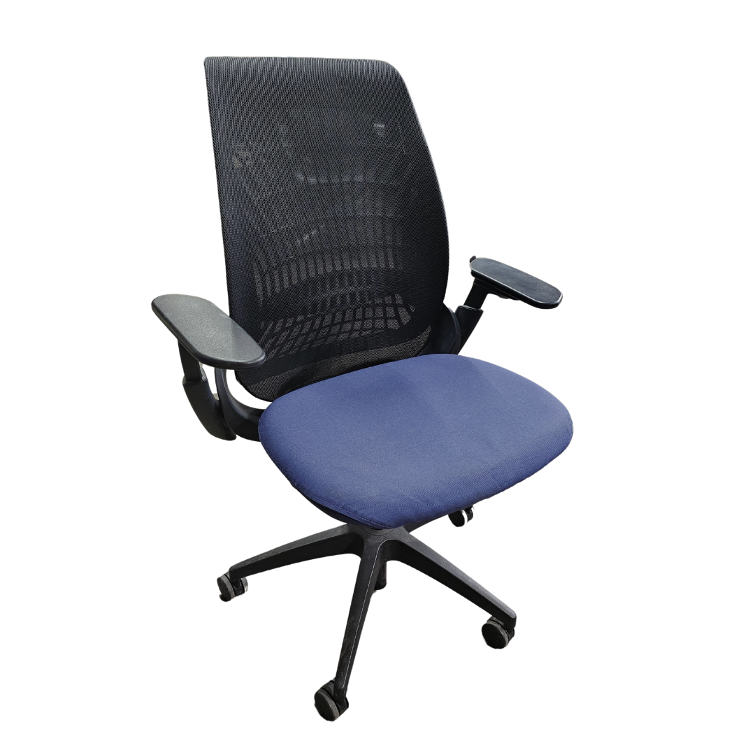 Allsteel Mimeo Ergonomic Task Chair in Blue