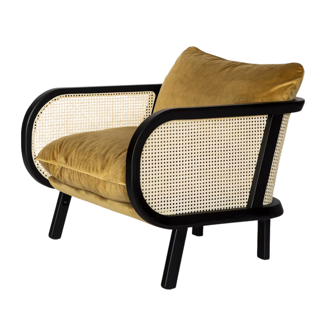 BuzziCane DO 101 Lounge Chair in Mustard (New in Box)