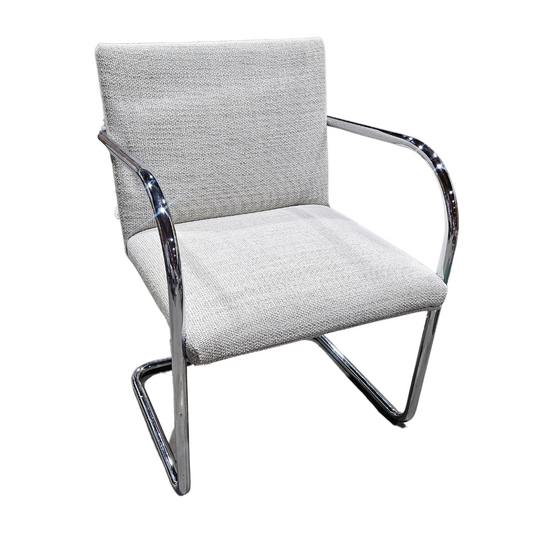 Knoll BRNO Chair in Light Grey Fabric