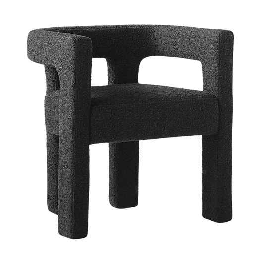 CB2 Stature Black Dining Armchair