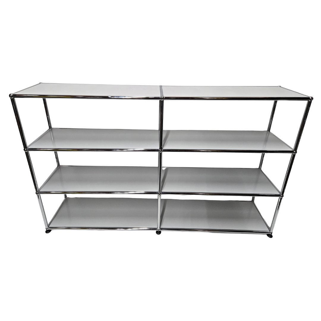 USM Haller 2x3 6-Shelf Bookcase in Light Grey