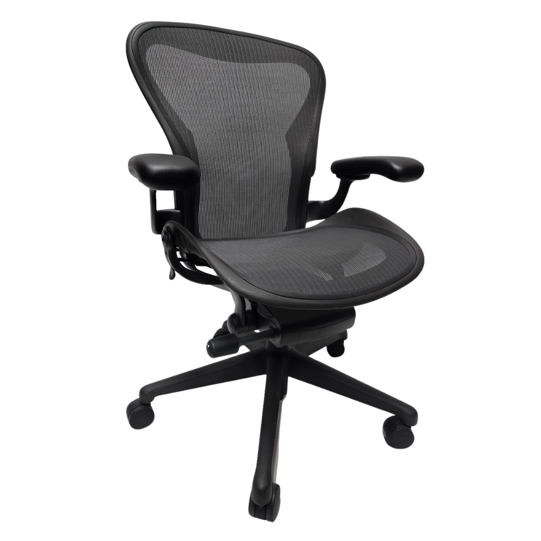 Herman Miller Remastered Aeron Chair, Size B, in Graphite