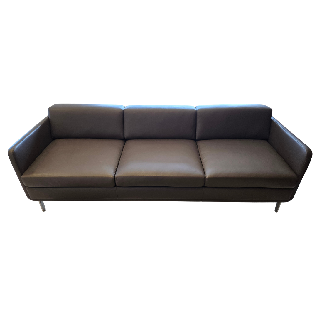 Bernhardt Design Gaia 3-Seat Sofa in Brown