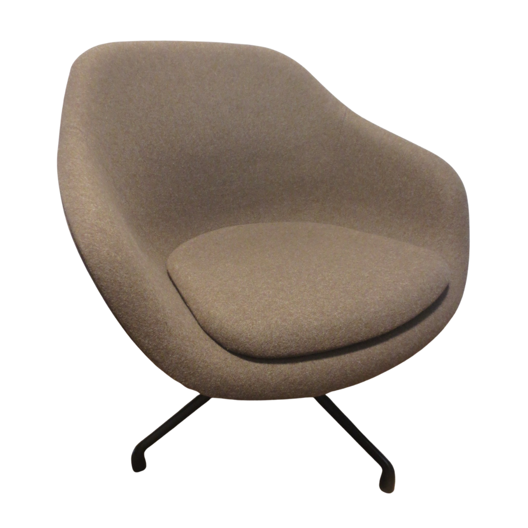 HAY About A Lounge Chair 81 in Grey-Brown Fabric, AAL81