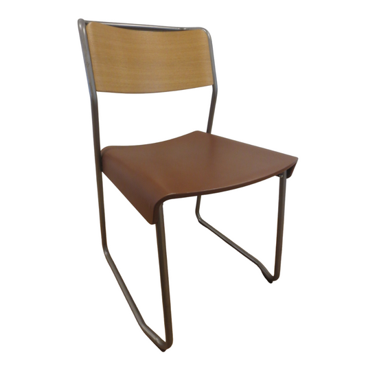 VG&P Canteen Dining Chair with Dark Frame