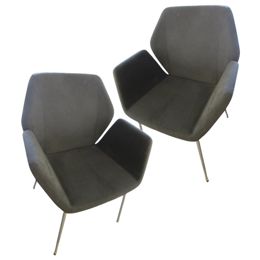 Keilhauer Cahoots Guest Chair in Grey - A Pair
