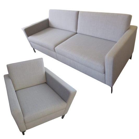 Keilhauer Doon Sofa in Light Grey + 1 Lounge Chair