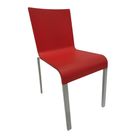 Vitra .03 Stacking Chair in Red