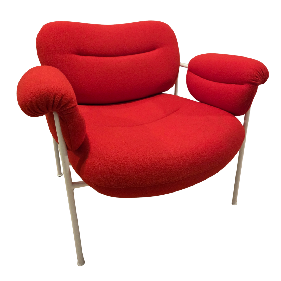 Fogia Bollo Armchair in Red Fabric