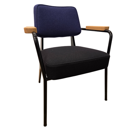 Vitra Jean Prouve Fauteuil Direction Armchair in Blue