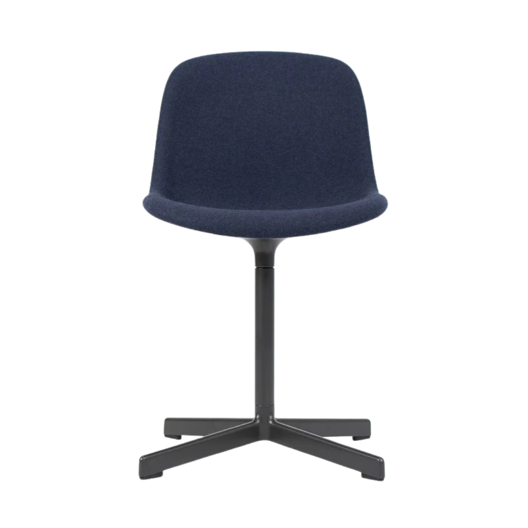 HAY Neu 10 Upholstered Swivel Chair in Blue