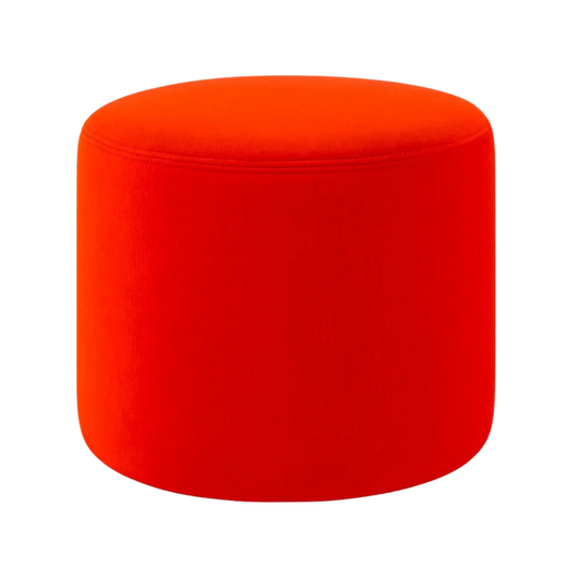 Hem Bon Pouf Ottoman in Burnt Orange