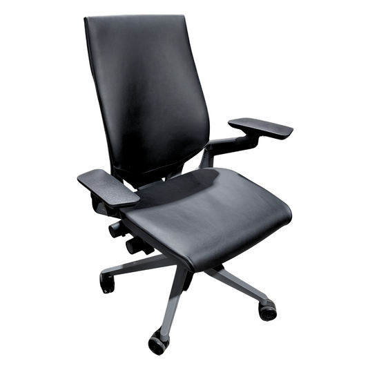 Steelcase Gesture Chair in Black Eco-Leather