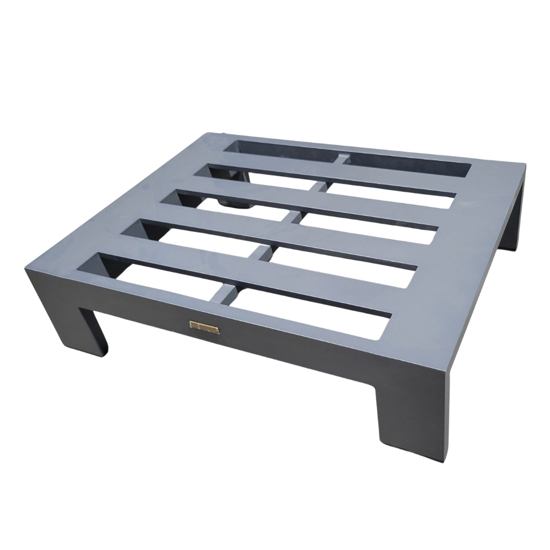 Crate & Barrel Walker Metal Outdoor Ottoman