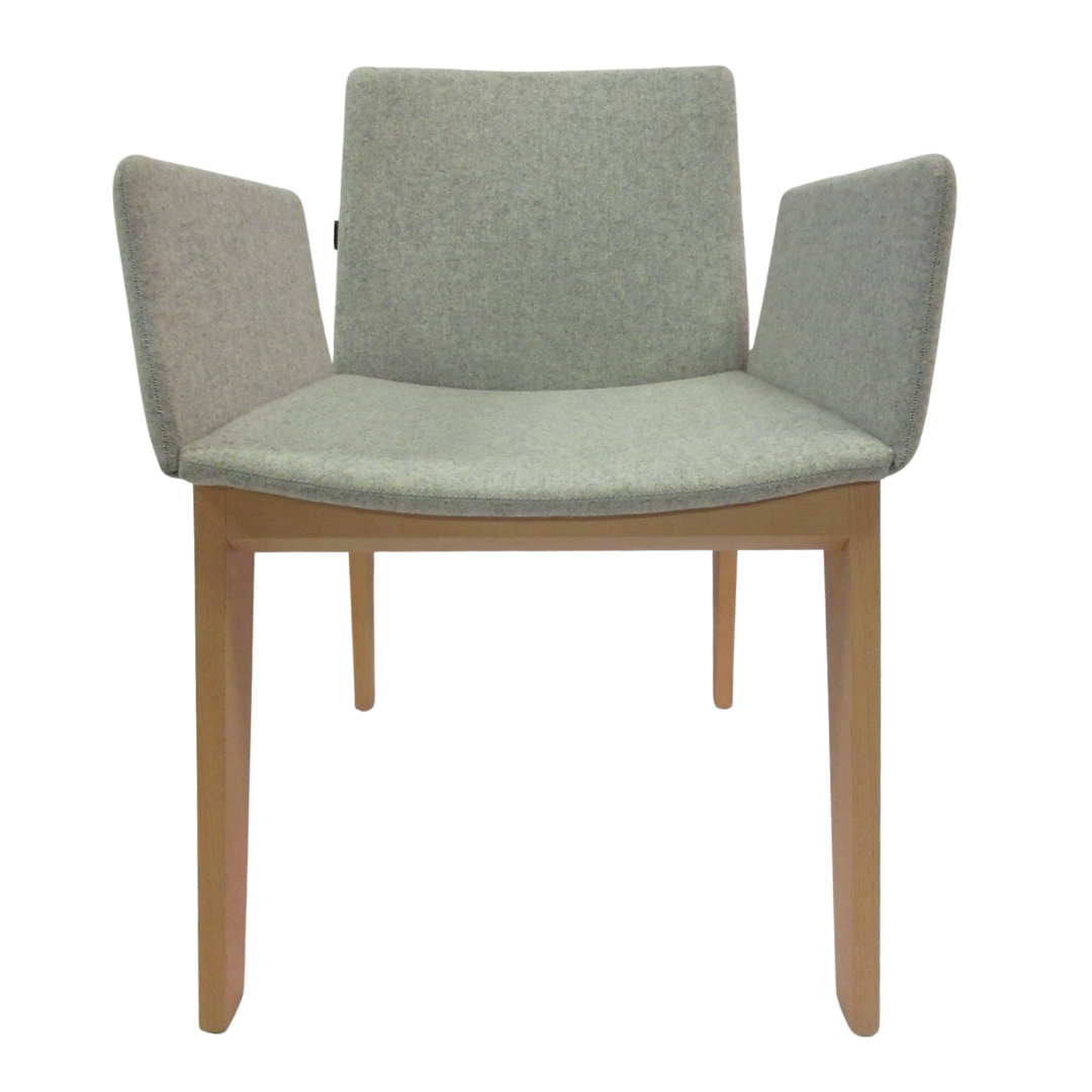 Capdell Ava Armchair in Light Grey Fabric with Light Frame (New in Box)