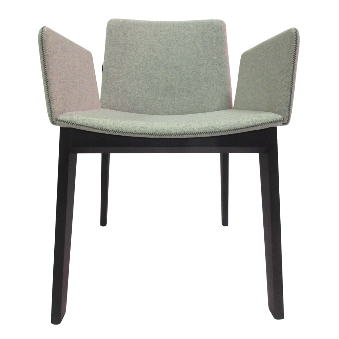 Capdell Ava Armchair in Light Grey Fabric with Dark Frame (New in Box)