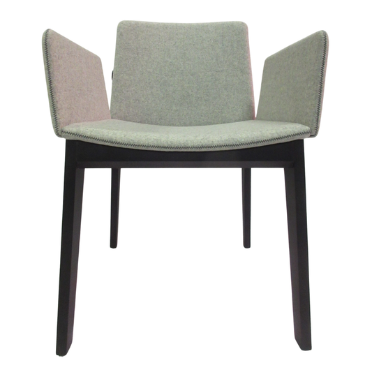 Capdell Ava Armchair in Light Grey Fabric with Dark Frame (New in Box)