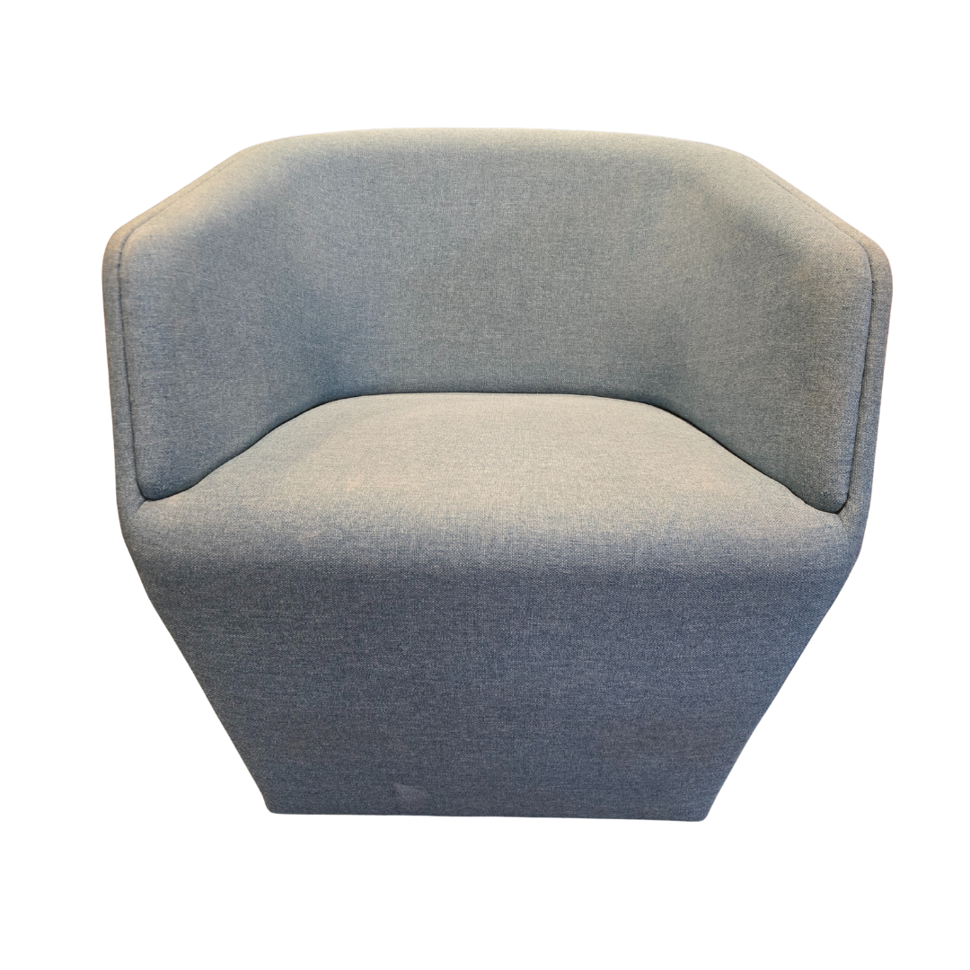 Poppin Pitch Club Chair in Teal