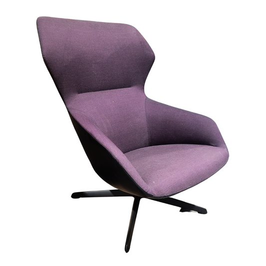 Davis Ginkgo Lounge Chair in Purple
