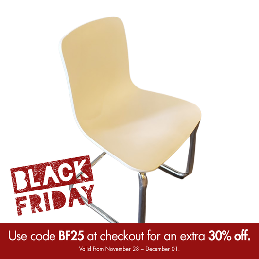 Vitra HAL Dining Chair with Cantilever Base in White