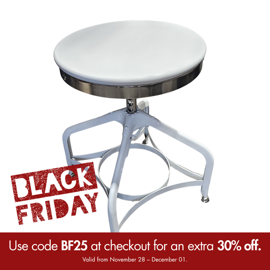 Restoration Hardware Vintage Toledo Low Stool (New in Box)