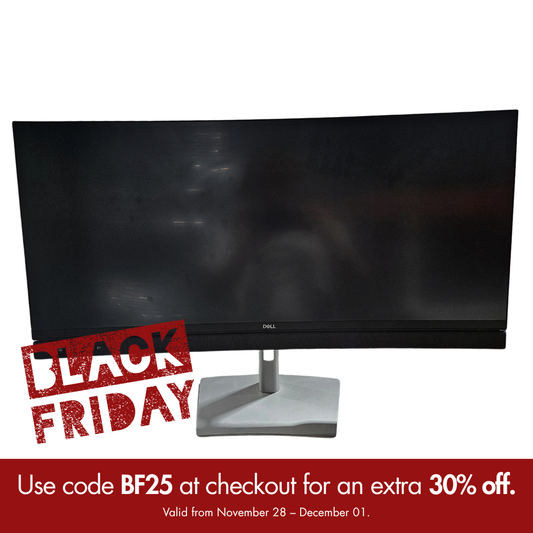 Dell C3422WE 34-in Curved WQHD Monitor with Built-In Camera, Mic, and Speakers