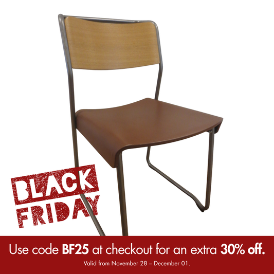 VG&P Canteen Dining Chair with Dark Frame