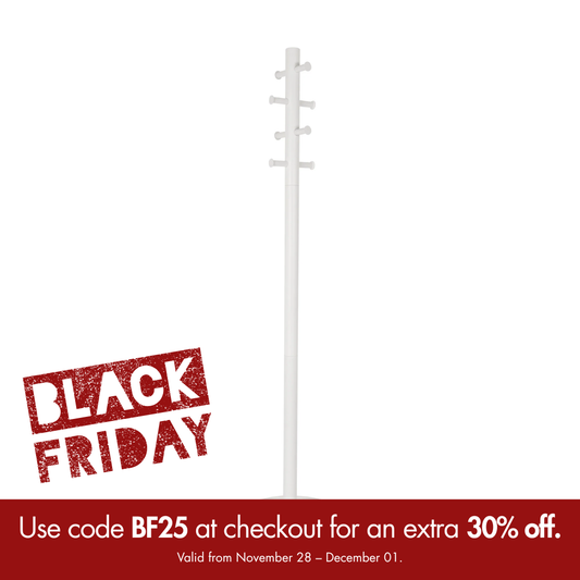 Umbra Pillar Coat Rack in White