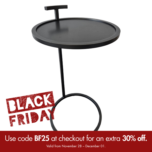 Restoration Hardware 1930s Martini Side Table in Bronze