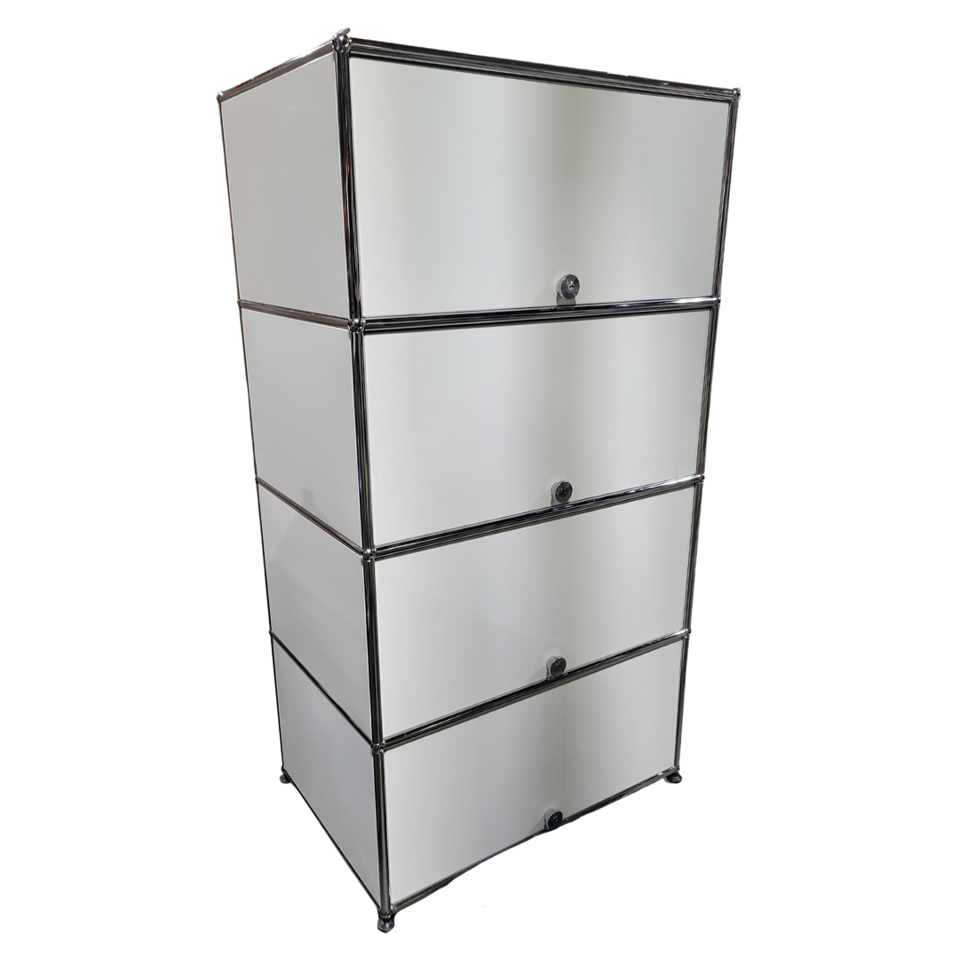 USM Haller Cabinet / Dresser 1x4 with 4 Doors in White