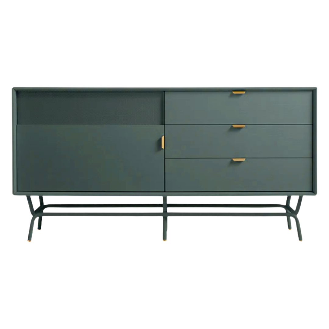 Blu Dot Dang 1Door-3Drawer Console in Teal