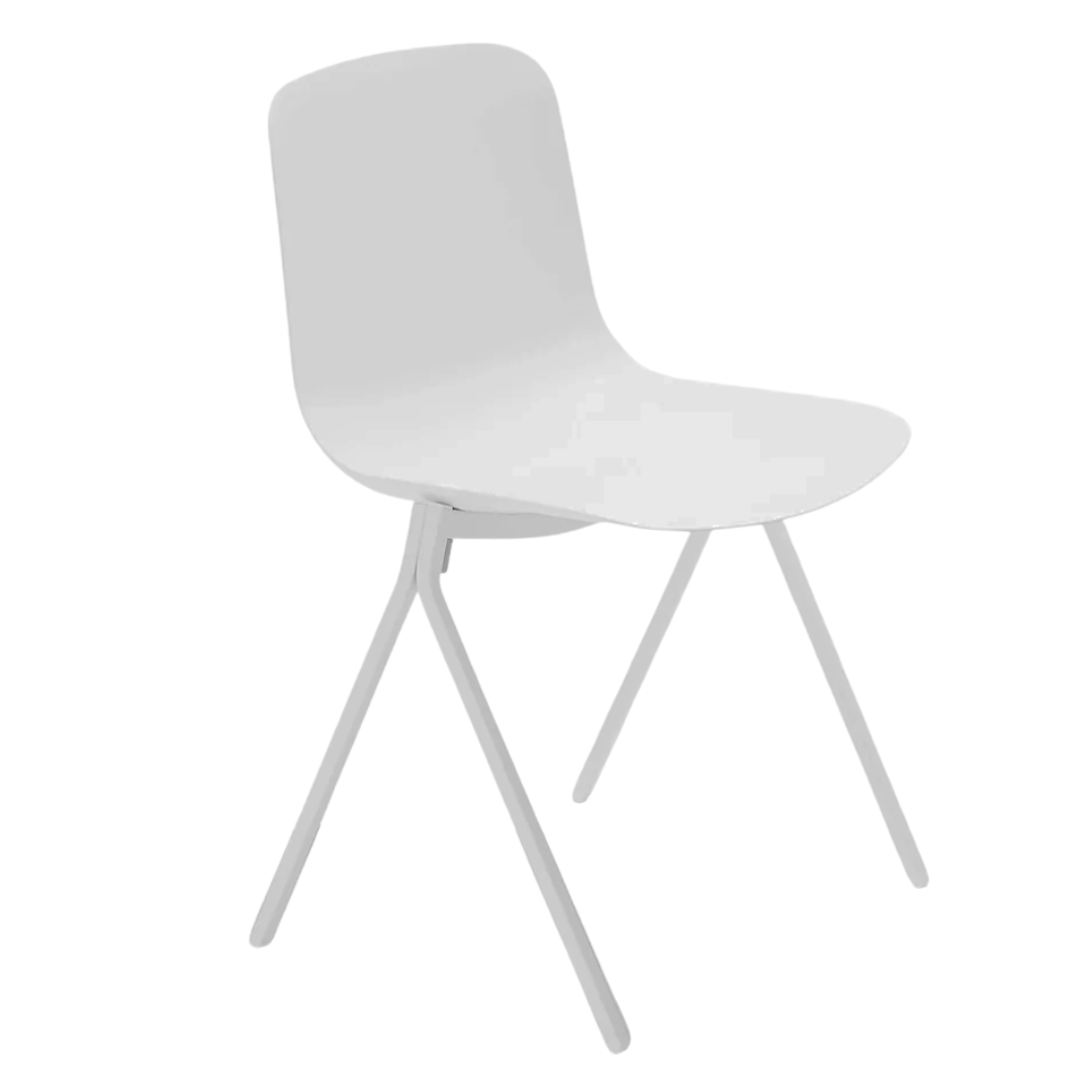 Poppin Key Side Chair in White