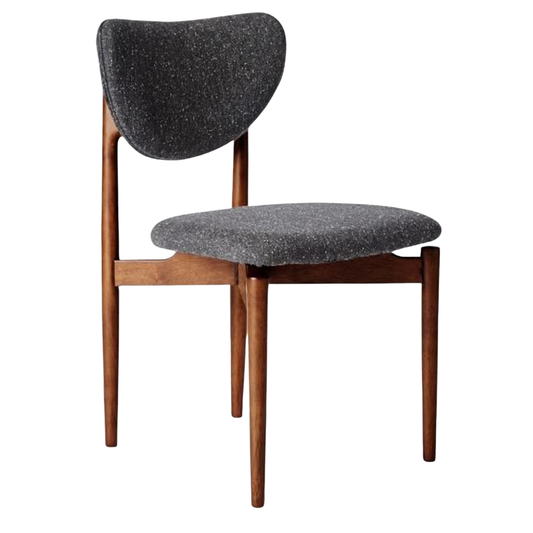 West Elm Dane Upholstered Dining Chair in Grey Fabric