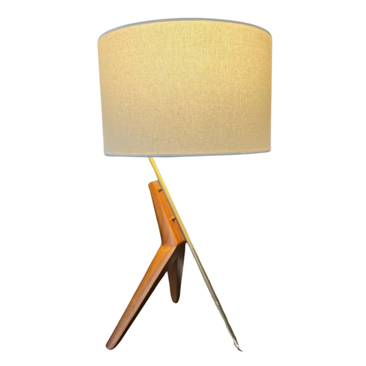 West Elm Caldas Table Lamp in Walnut