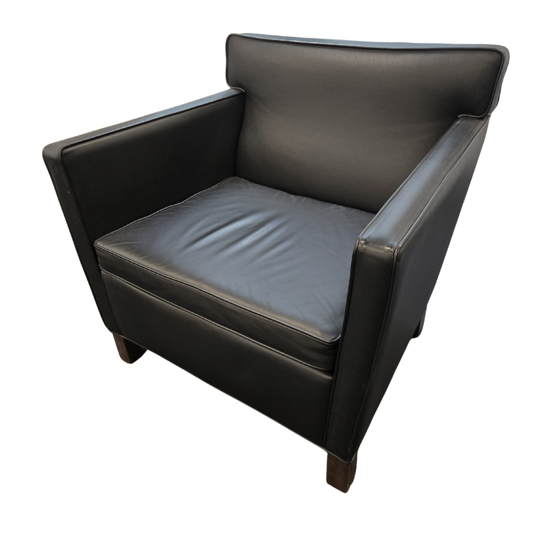 Knoll Mies van der Rohe Krefeld Lounge Chair in Black Leather