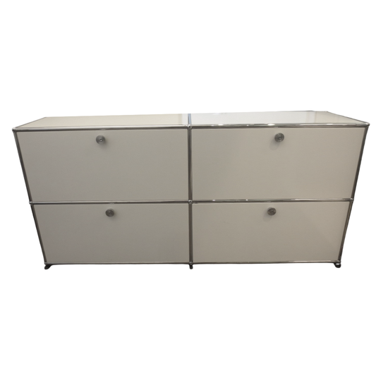 USM Haller Cabinet / Console 2x2 with 4 Drawers in White