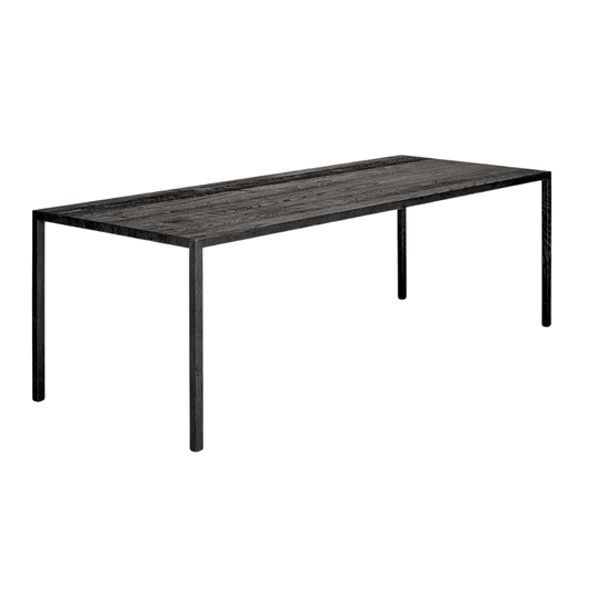 MDF Italia Tense 8-ft Bar Height Table in Carbonized Wood