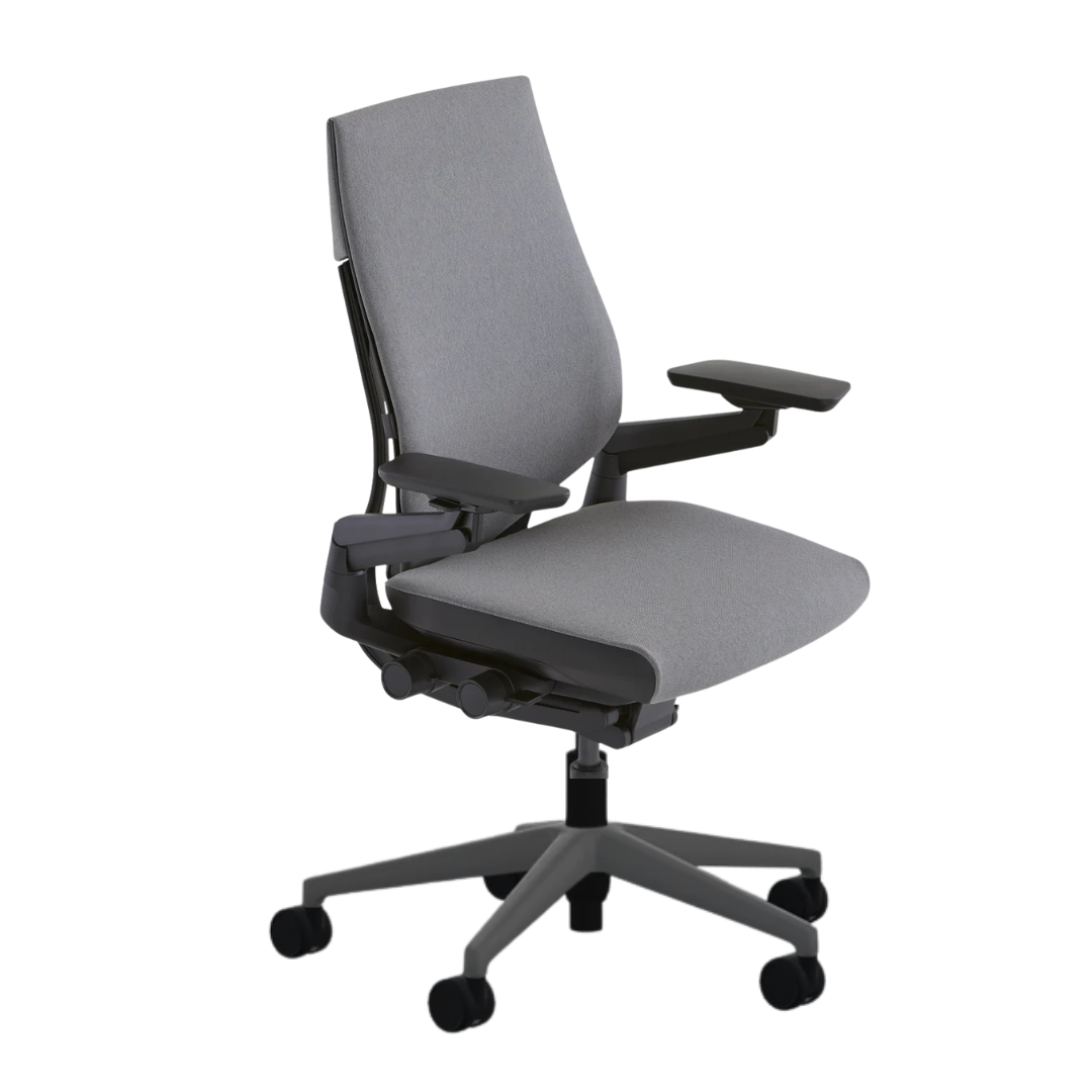 Steelcase Gesture Chair in Heather Grey Fabric with Grey Frame (New)