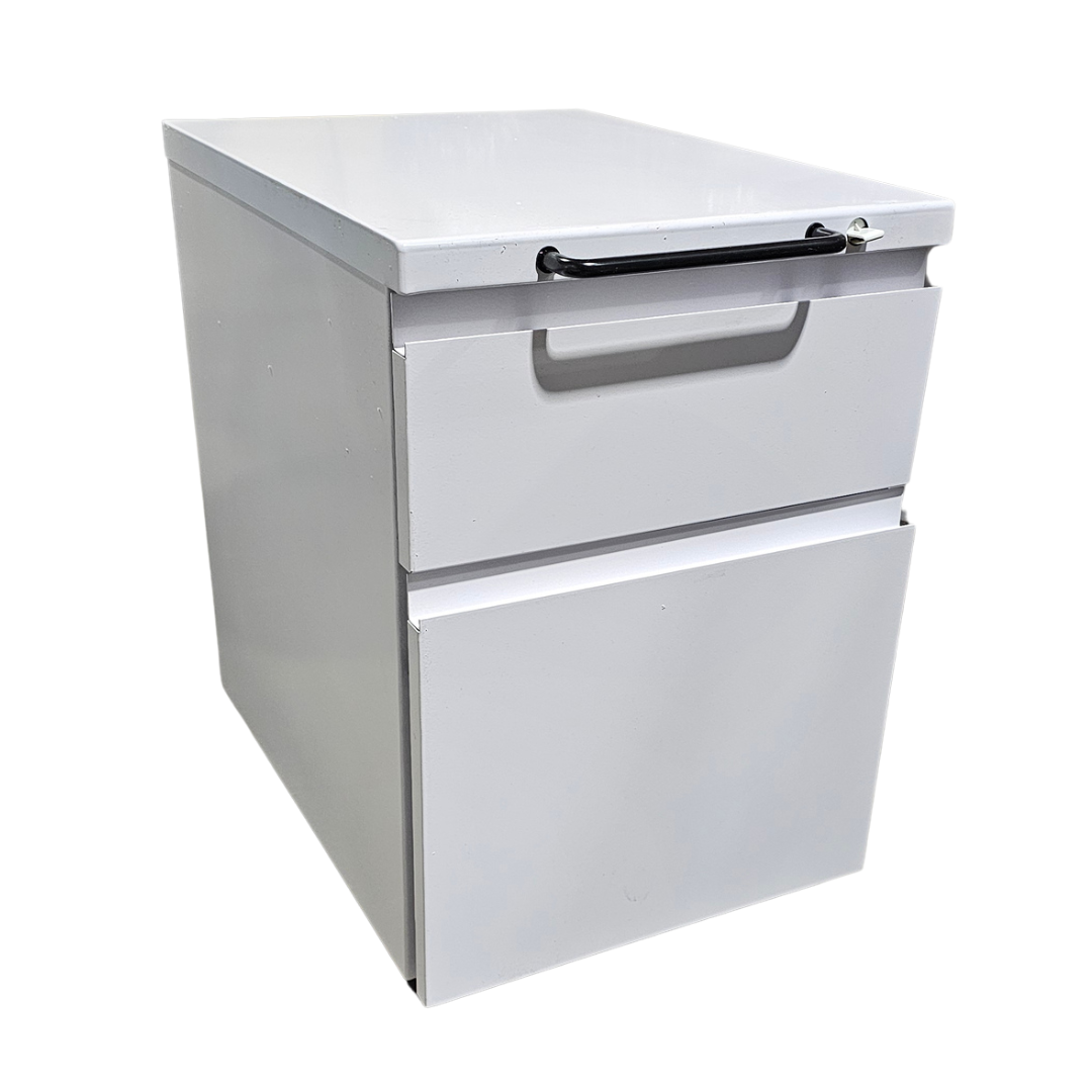 Knoll Series 2 Mobile Pedestal Filing Cabinet in White (New)