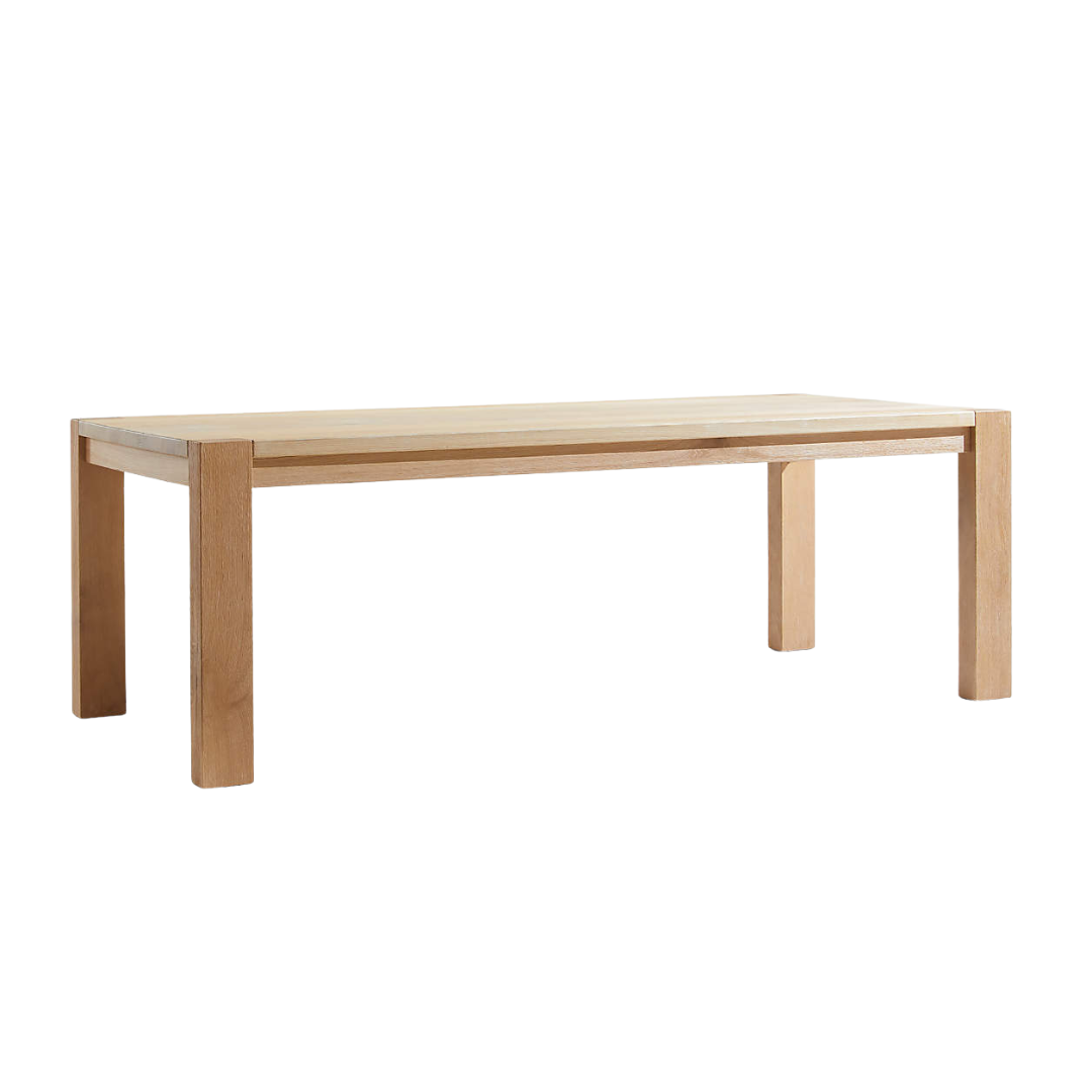 Crate & Barrel Big Sur 90-in Natural Oak Solid Wood Dining Table