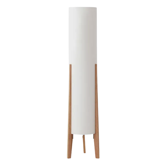 EQ3 Tube Floor Lamp with Oak Base