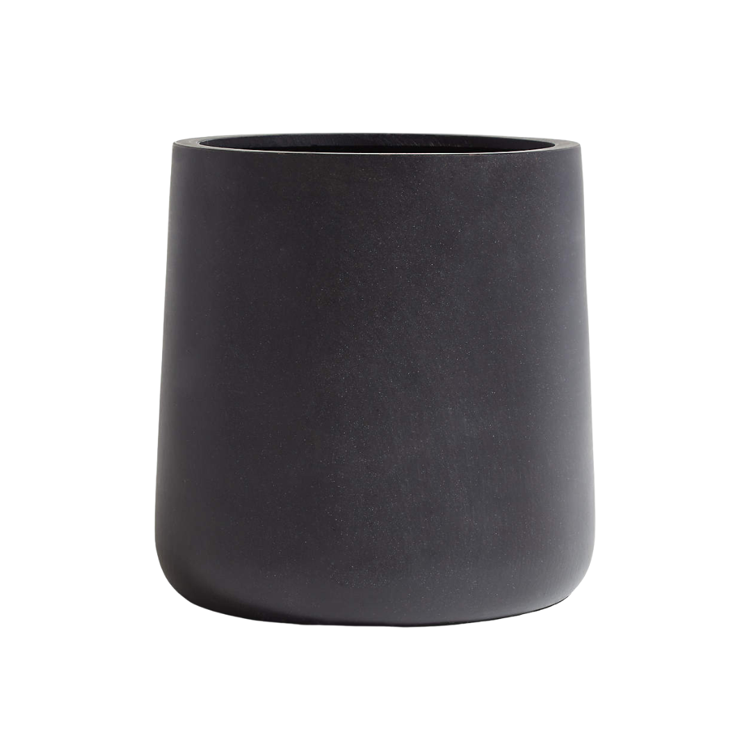 Crate & Barrel Saabira Charcoal Planter