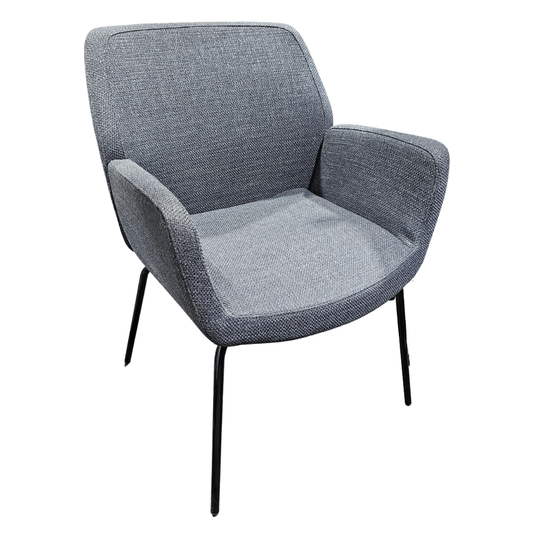 Coalesse Bindu Guest Chair in Charcoal Grey Fabric