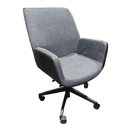 Coalesse Bindu Executive Office Chair in Charcoal Grey Fabric