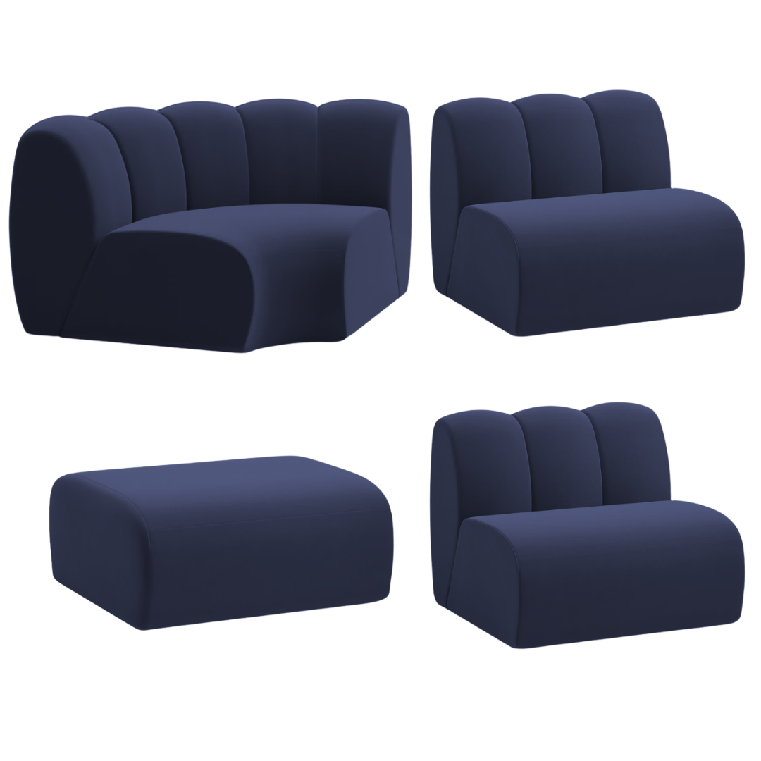 West Elm Work Belle 4-Piece Modular Sofa
