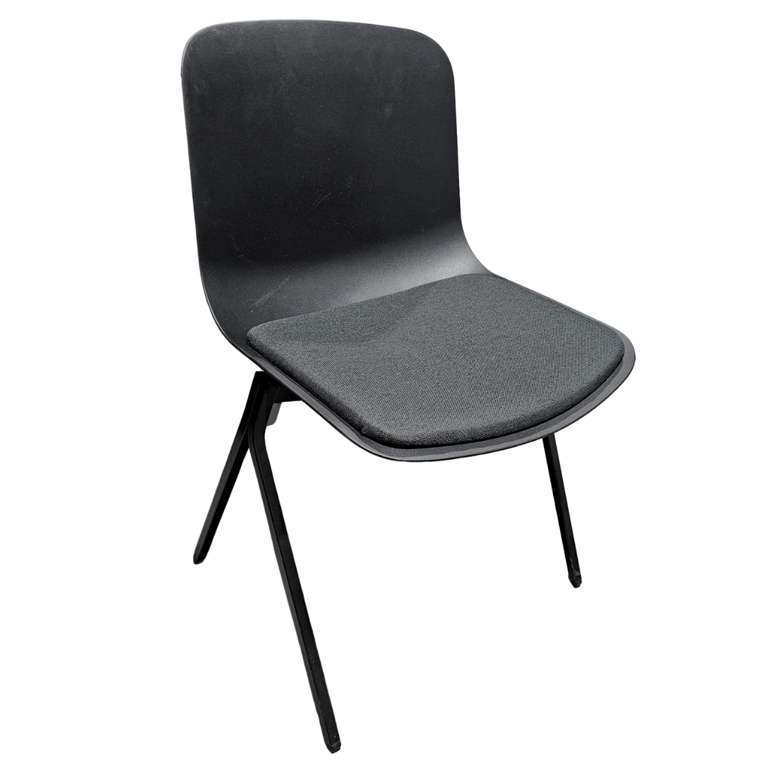 Poppin Key Side Chair in Black