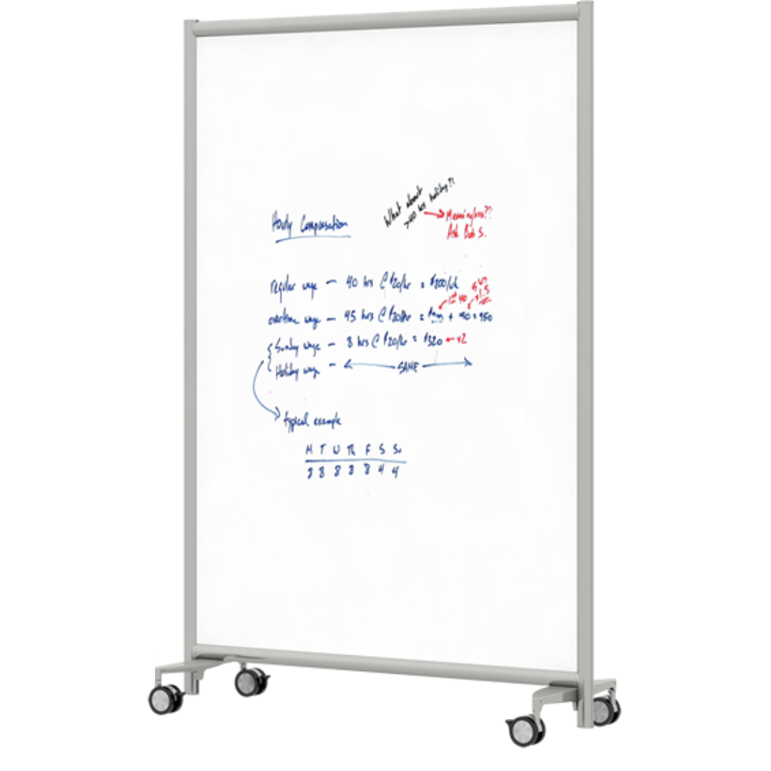 MergeWorks EchoDeco Mobile White Board Wall